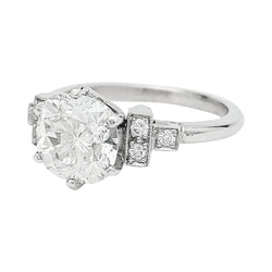 Bague solitaire diamant 2,06 carats en or blanc - Castafiore