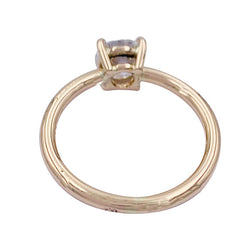 Bague solitaire en or blanc, diamant 1 carat - Castafiore