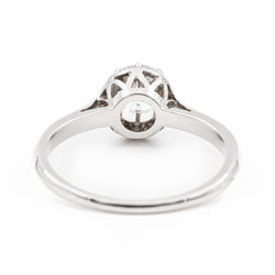 Bague Solitaire en or blanc et diamant - Castafiore