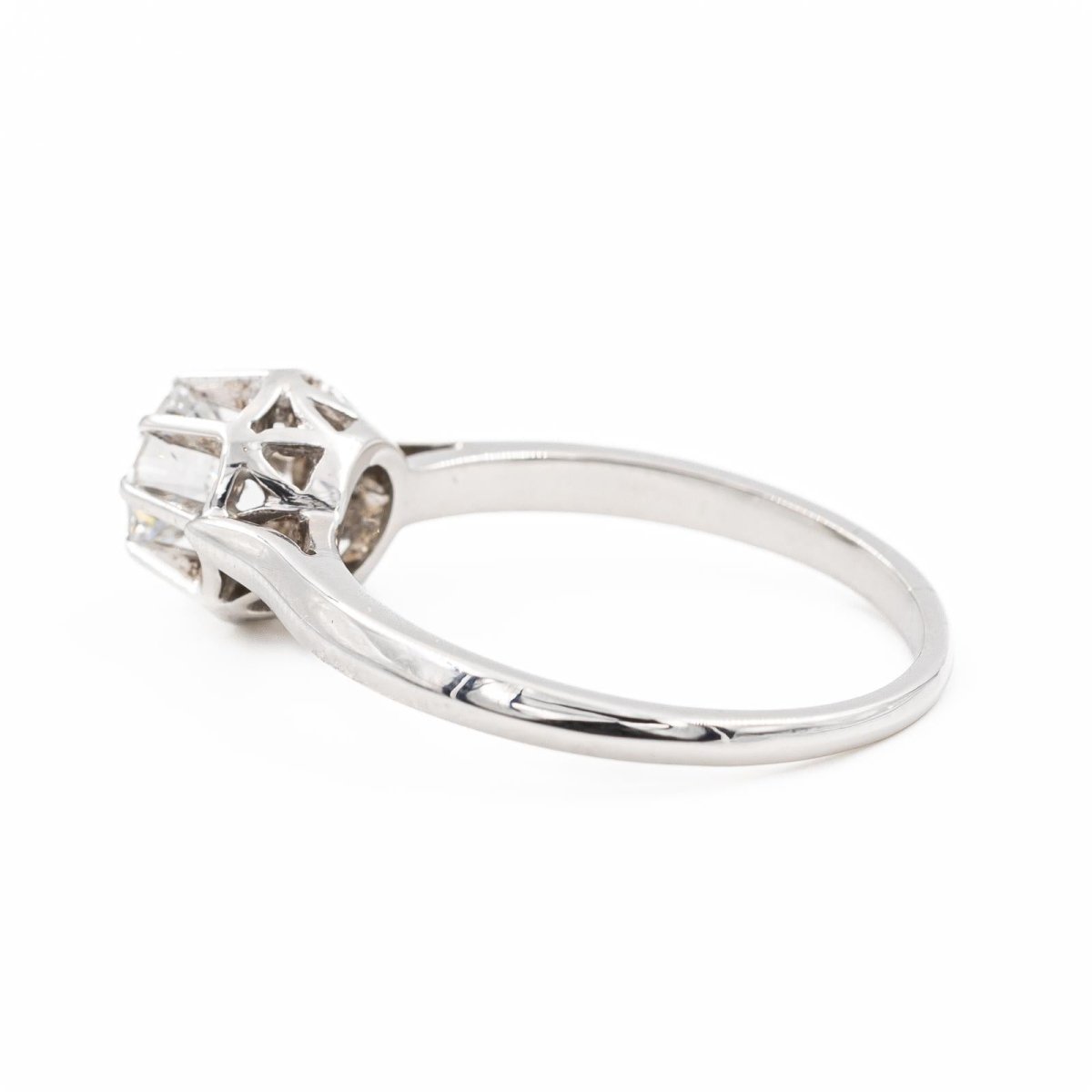 Bague Solitaire en or blanc et diamant - Castafiore