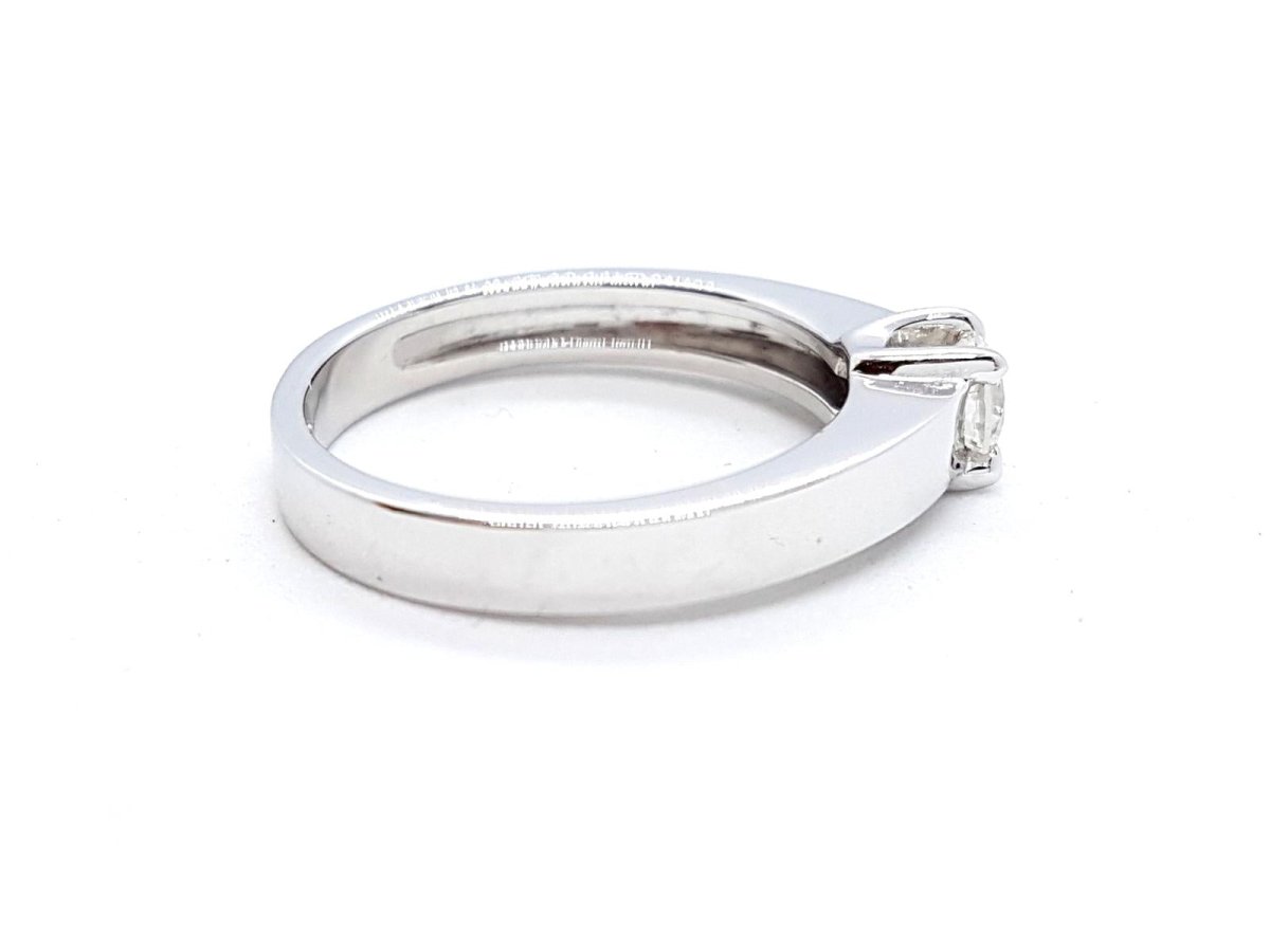 Bague Solitaire Or blanc Diamant - Castafiore
