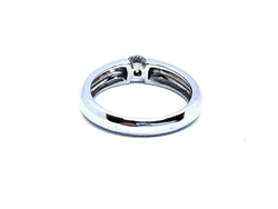 Bague Solitaire Or blanc Diamant - Castafiore