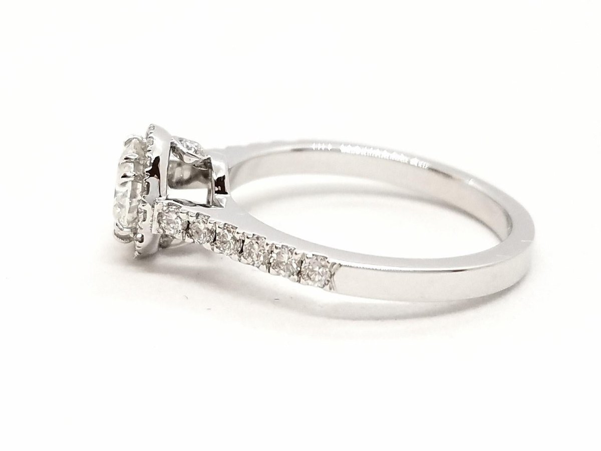 Bague Solitaire Or blanc Diamant - Castafiore