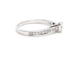 Bague Solitaire Or blanc Diamant - Castafiore