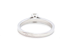 Bague Solitaire Or blanc Diamant - Castafiore