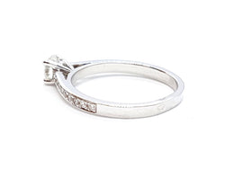 Bague Solitaire Or blanc Diamant - Castafiore