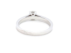 Bague Solitaire Or blanc Diamant - Castafiore
