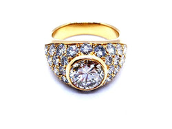 Bague Solitaire Or jaune Diamant - Castafiore