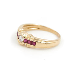 Bague Solitaire Or jaune Diamant - Castafiore