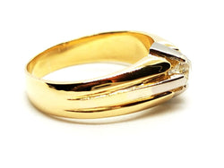 Bague Solitaire Or jaune Diamant - Castafiore