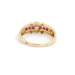 Bague Solitaire Or jaune Diamant - Castafiore