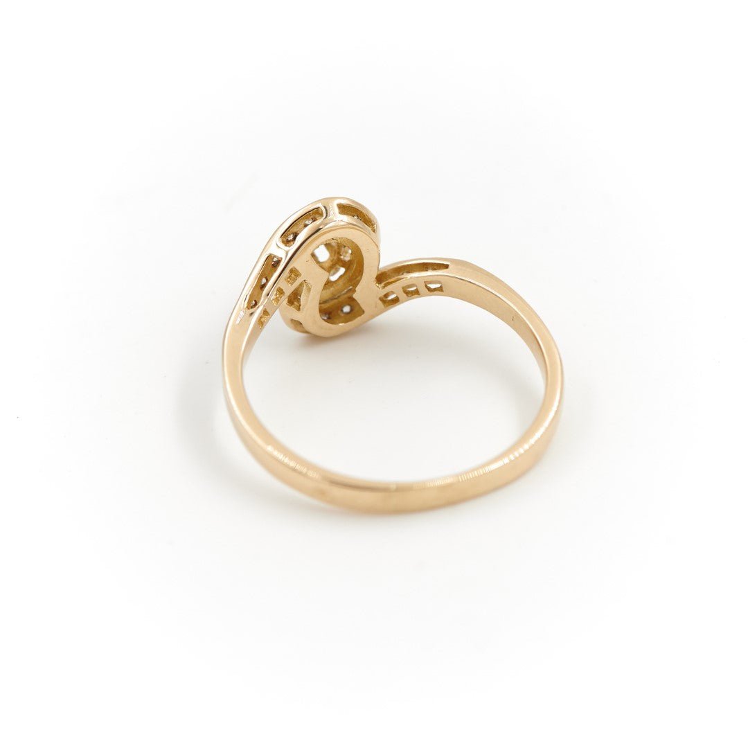 Bague Solitaire Or jaune Diamant - Castafiore