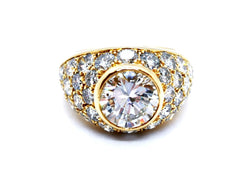Bague Solitaire Or jaune Diamant - Castafiore