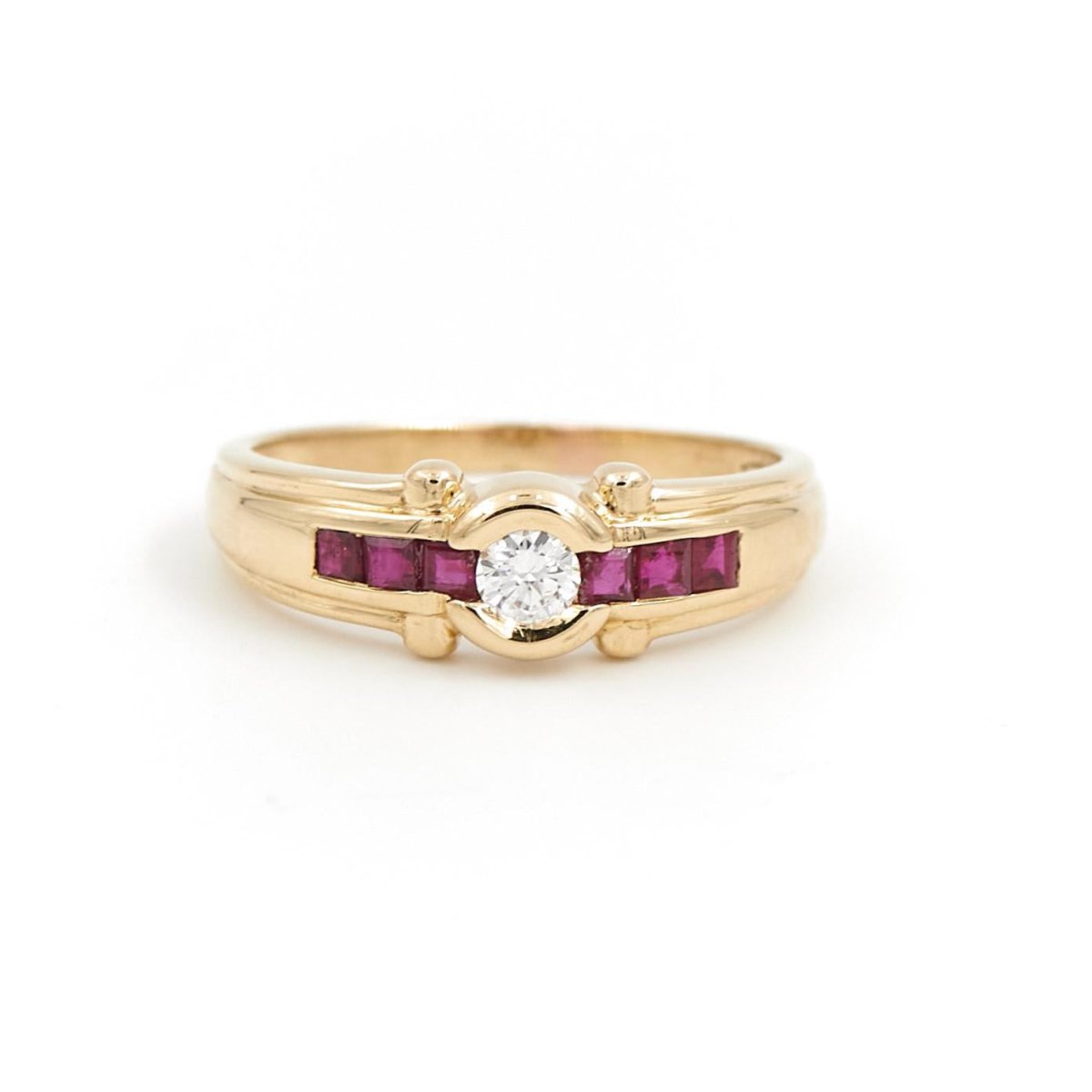 Bague Solitaire Or jaune Diamant - Castafiore