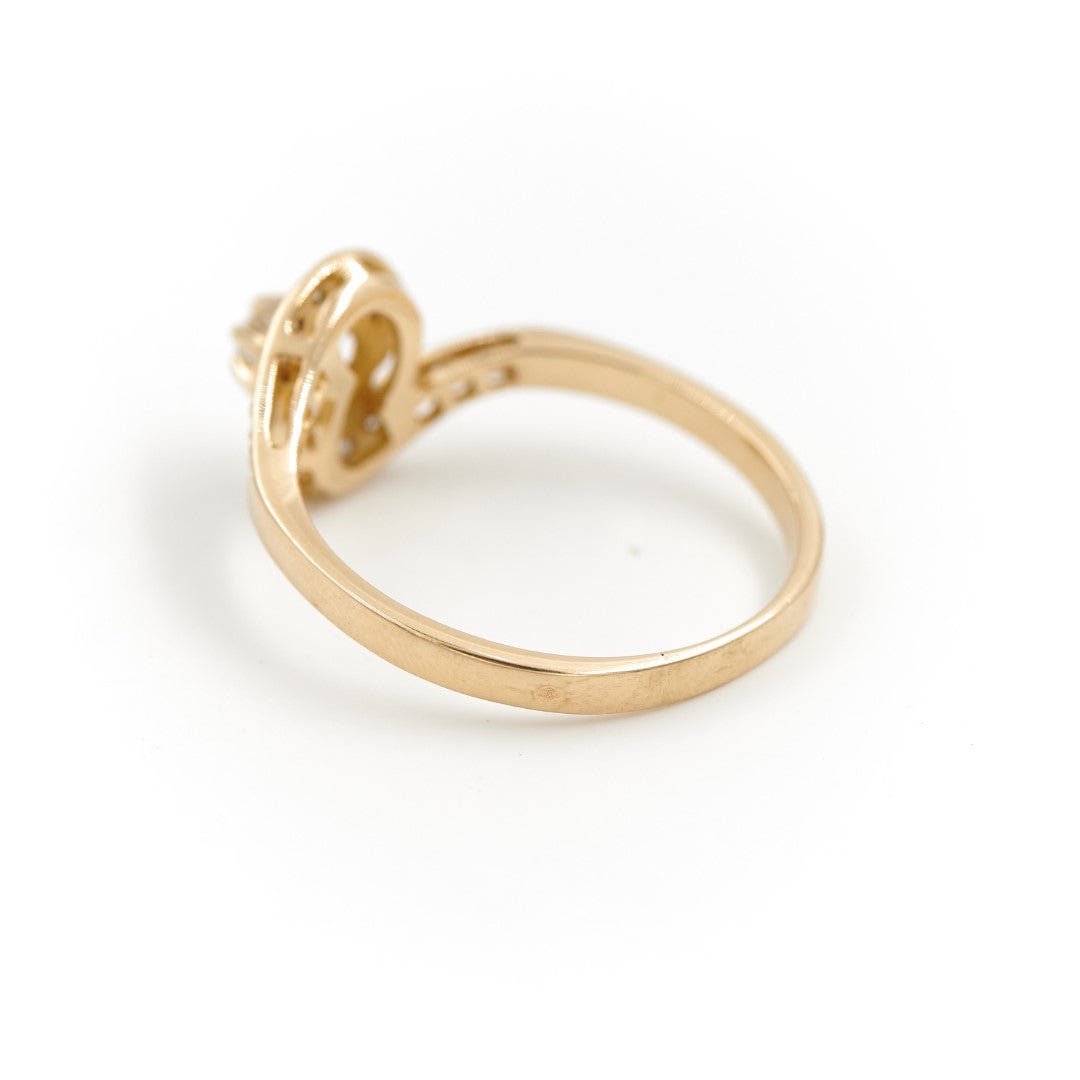 Bague Solitaire Or jaune Diamant - Castafiore