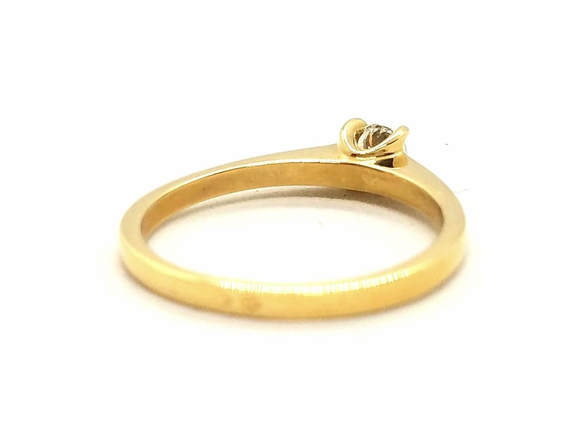 Bague Solitaire Or jaune Diamant - Castafiore