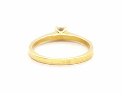Bague Solitaire Or jaune Diamant - Castafiore