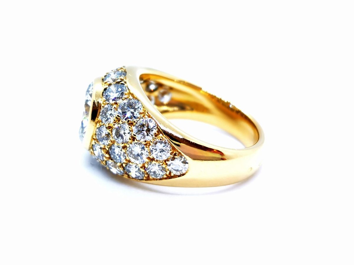 Bague Solitaire Or jaune Diamant - Castafiore
