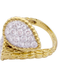 Bague Toi et Moi BOUCHERON "Serpent Bohème" en or jaune, platine et diamants - Castafiore