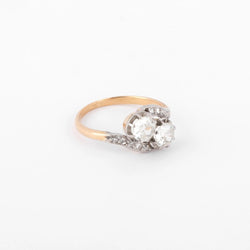 Bague Toi & Moi en diamant platine et or - Castafiore