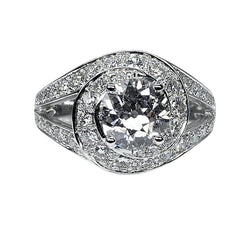 Bague tourbillon en or 18 carats en diamants - Castafiore