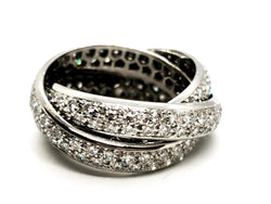 Bague Trilogie Or blanc Diamant - Castafiore