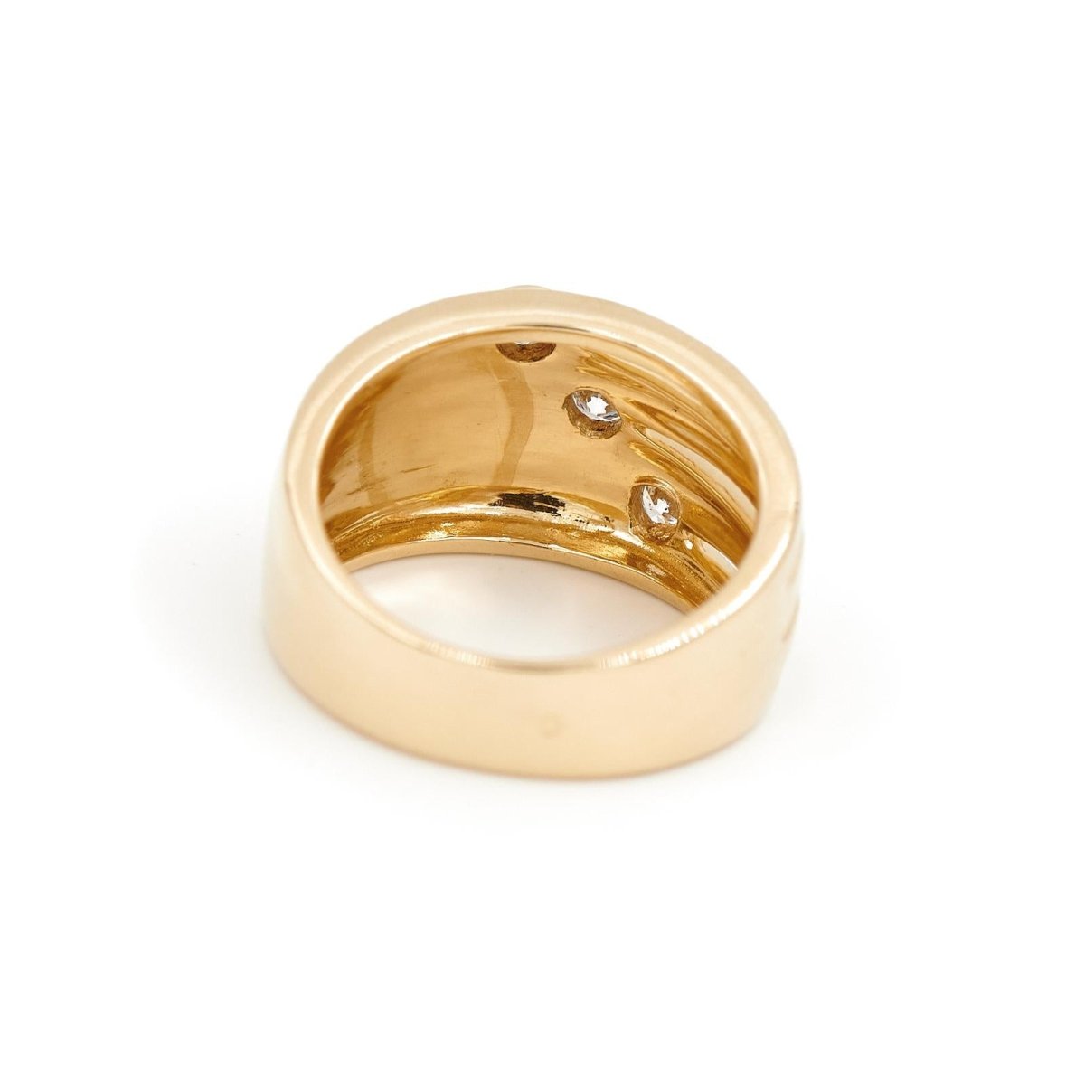 Bague Trilogie Or jaune Diamant - Castafiore