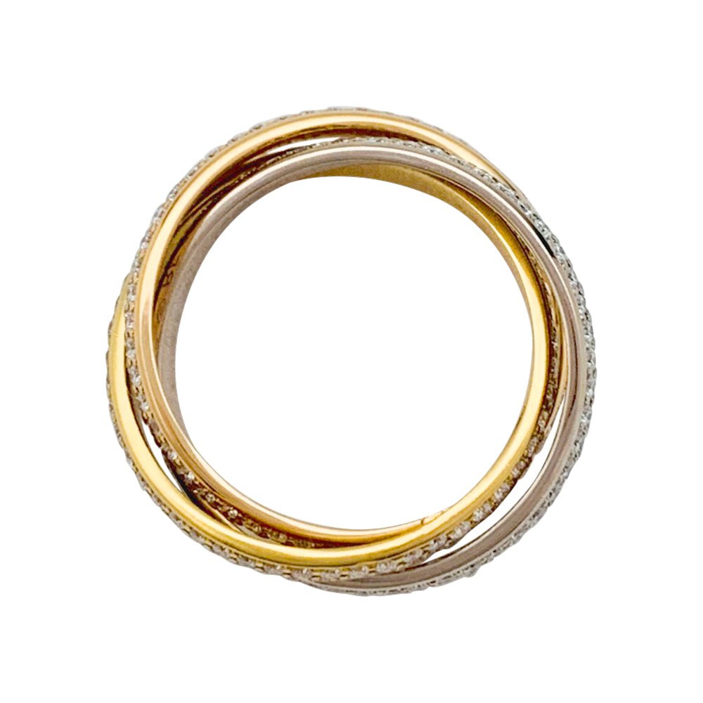 Bague "Trinity" CARTIER 3 ors, diamants - Castafiore