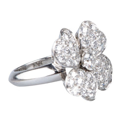 Bague VAN CLEEF & ARPELS "Cosmos" en or blanc ornée de 53 diamants - Castafiore