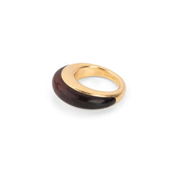 Bague VAN CLEEF & ARPELS en or jaune et bois d'amourette - Castafiore