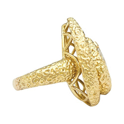 Bague VAN CLEEF & ARPELS, or jaune, diamant navette - Castafiore