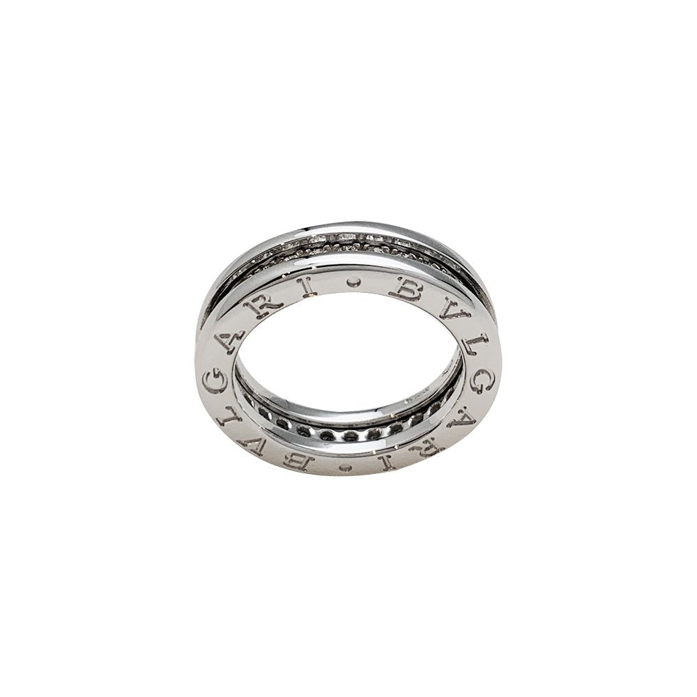 Bague"B.Zero1" BULGARI, or blanc et diamants - Castafiore