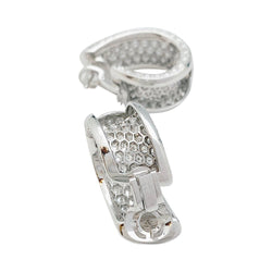 Boucles d'oreilles CARTIER "Lakarda" en or blanc, diamants - Castafiore