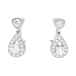 Boucles d’oreilles CHAUMET “Joséphine Aube Printanière” en or blanc et diamants - Castafiore