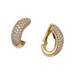 Boucles d'oreilles CHAUMET, modèle "Hommage à Venise", en or jaune et diamants - Castafiore