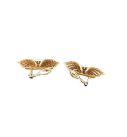 Boucles d'oreilles Clip en or jaune et diamants - Castafiore