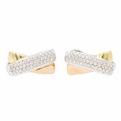 Boucles d'oreilles Clips en or blanc et diamant - Castafiore