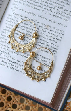 Boucles d'oreilles créoles Savoyardes en or - Castafiore
