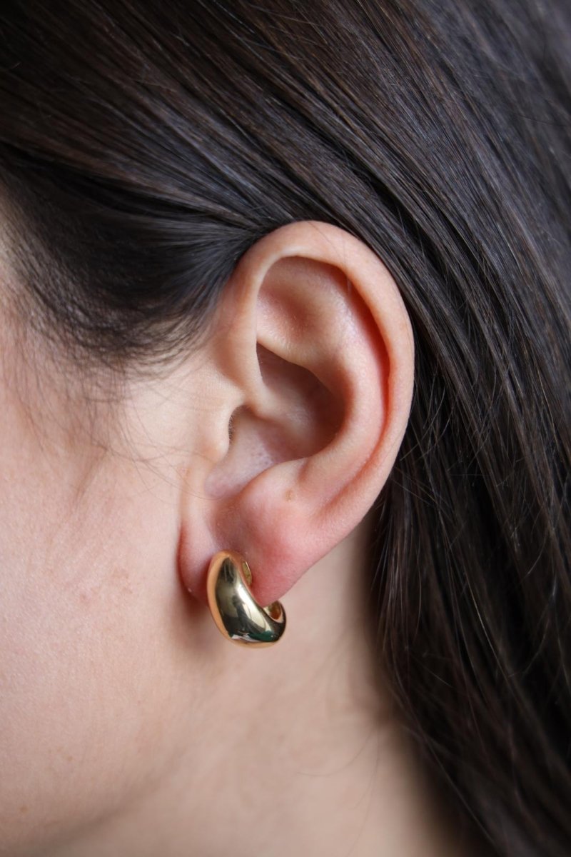 Boucles d'oreilles Demi-créoles en or jaune - Castafiore