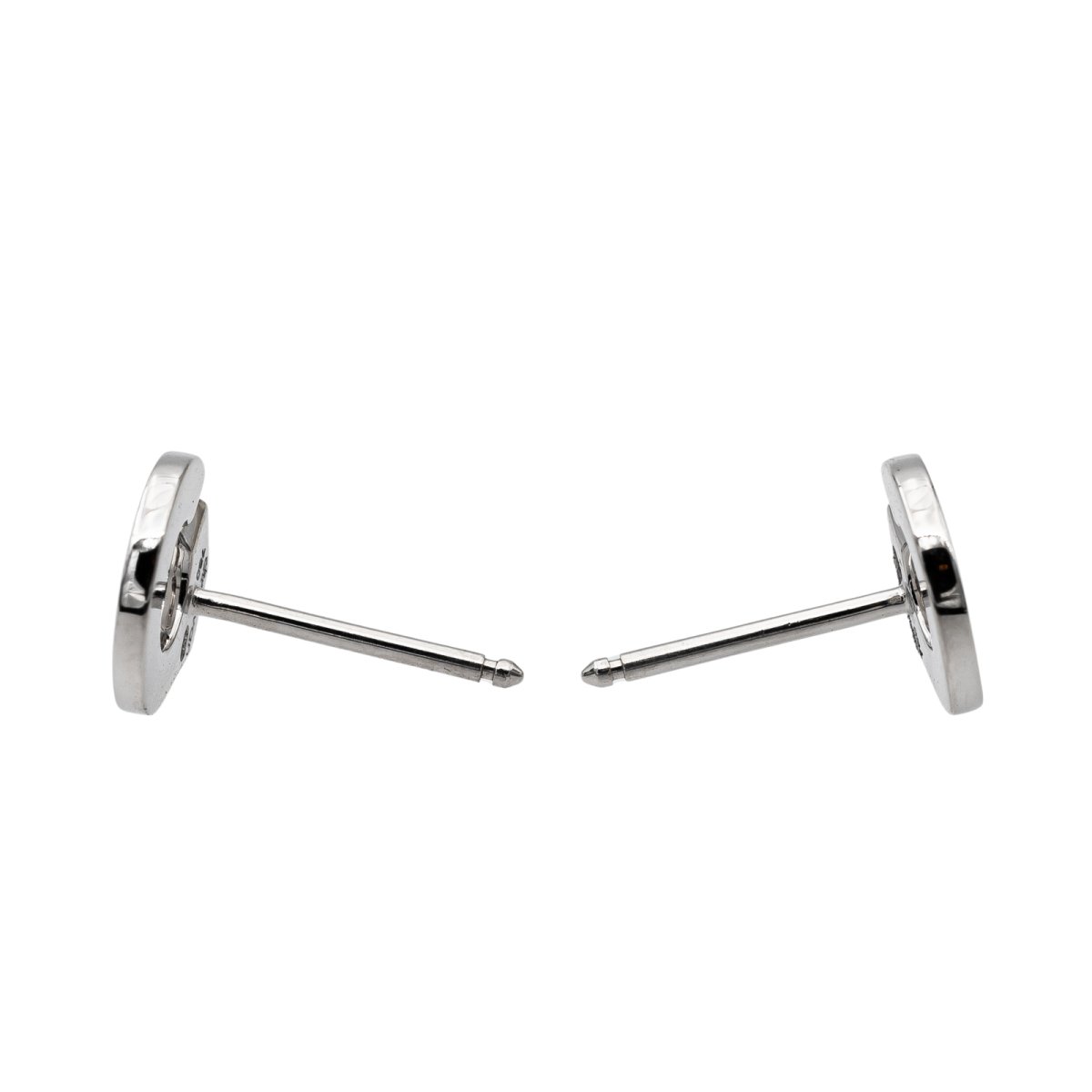 Boucles d'oreilles DINH VAN Menottes en or blanc et diamants - Castafiore
