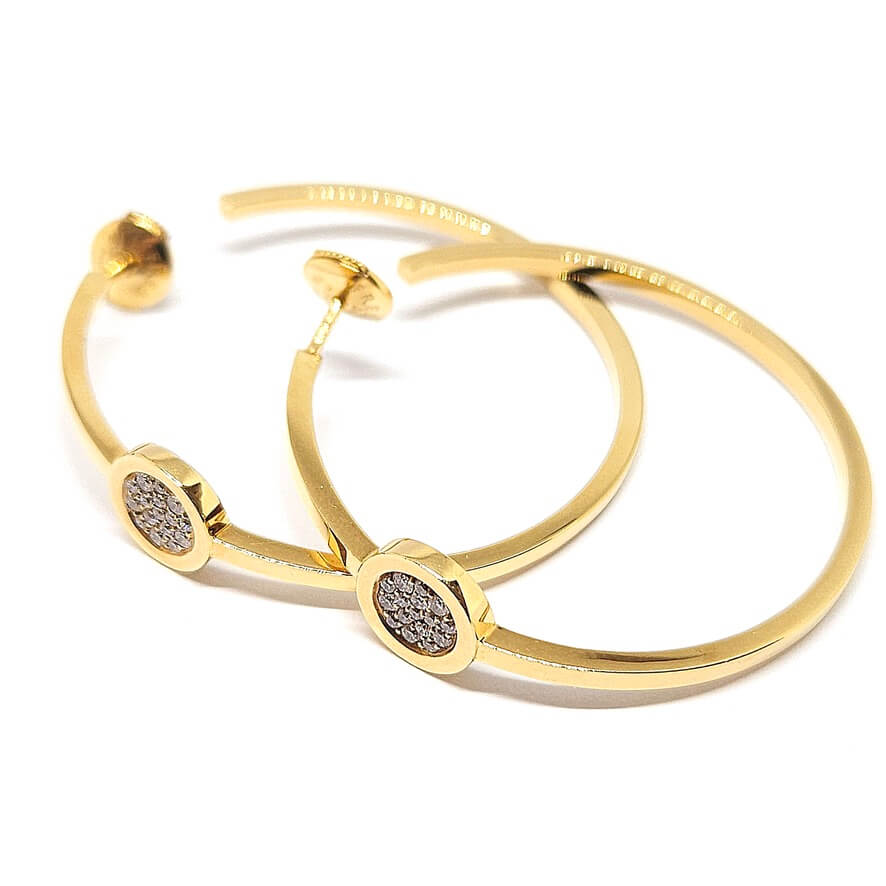 Boucles d’oreilles FRED “Miss Fred Moon” diamants en or jaune - Castafiore
