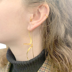 Boucles d'oreilles H.Stern, "Oscar Niemeyer", or jaune mat. - Castafiore