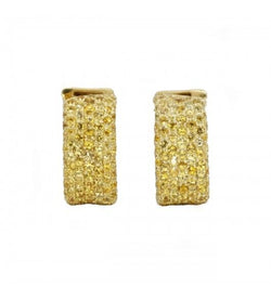 Boucles d'oreilles - Or et Saphirs jaune - Castafiore