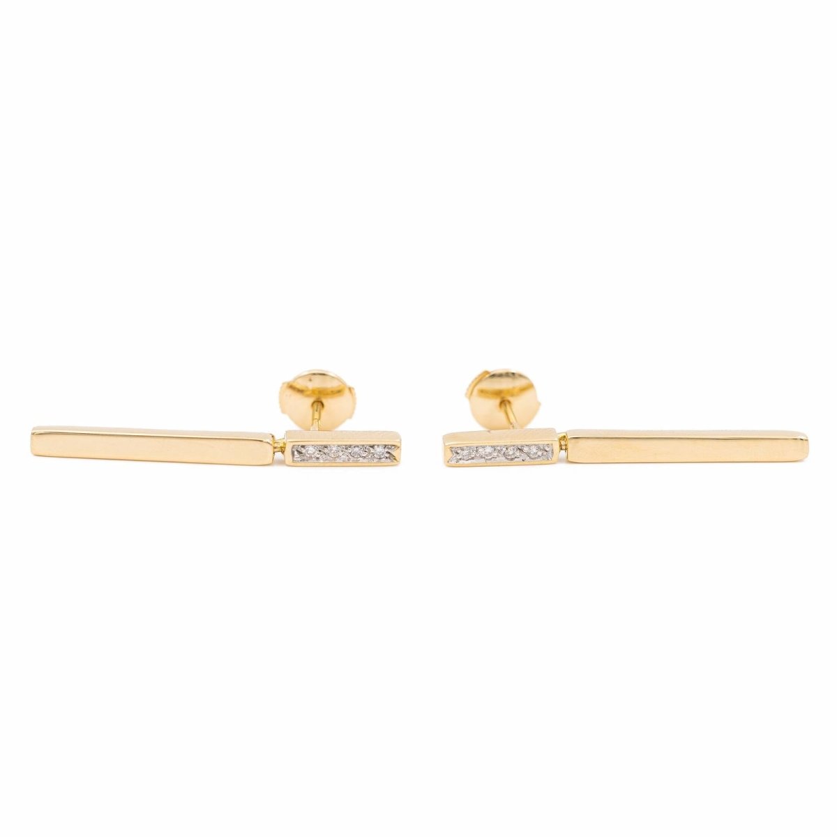 Boucles d'oreilles Or jaune Diamant - Castafiore
