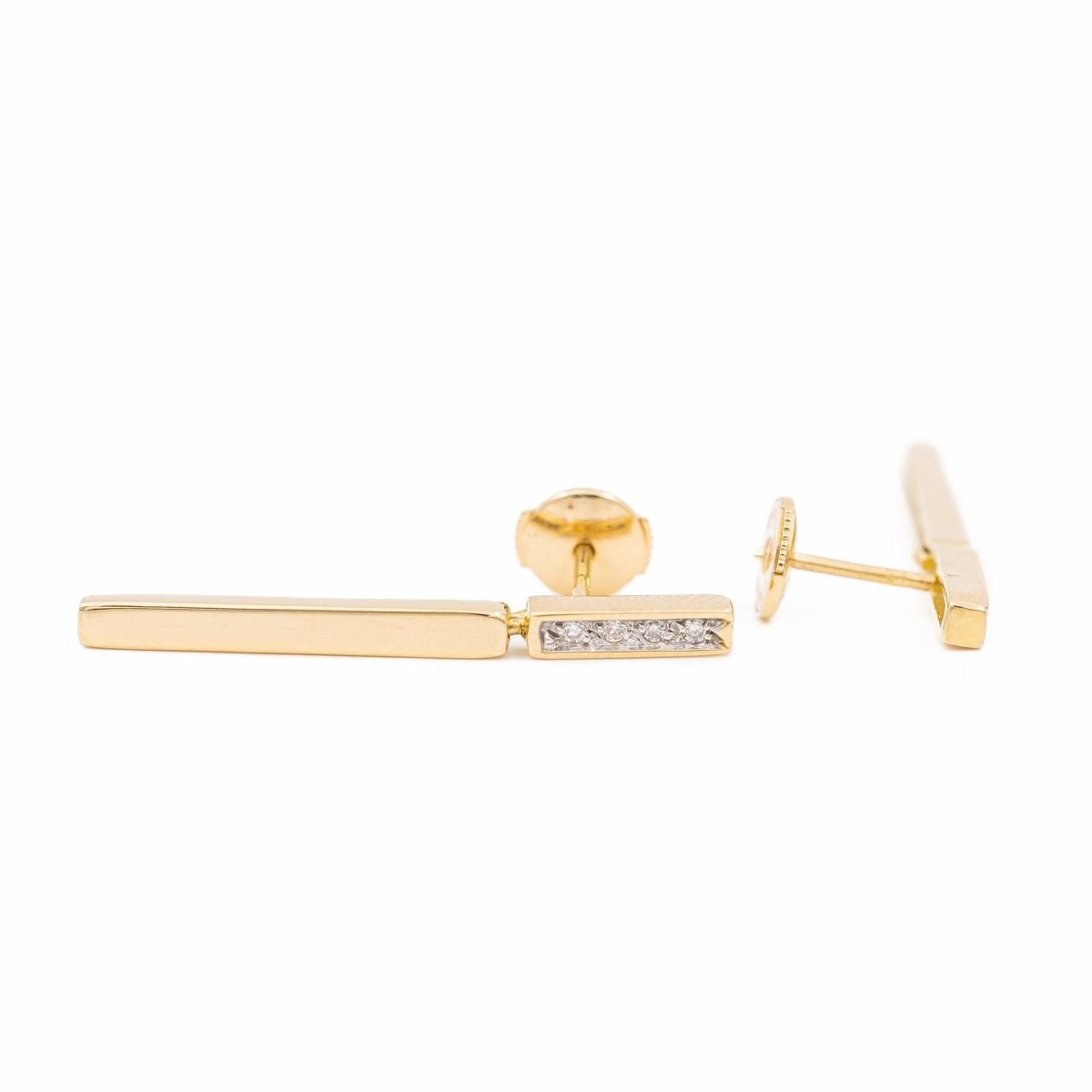 Boucles d'oreilles Or jaune Diamant - Castafiore