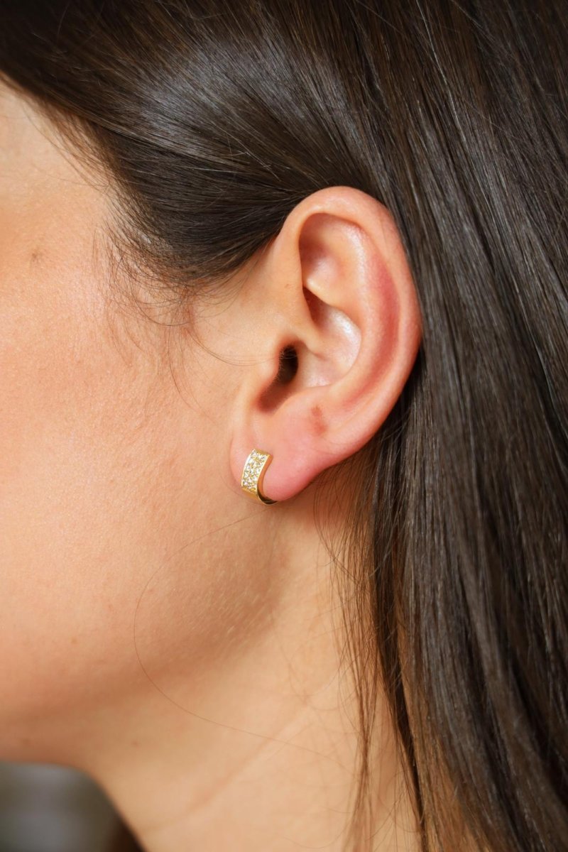 Boucles d'oreilles Or jaune Diamant - Castafiore