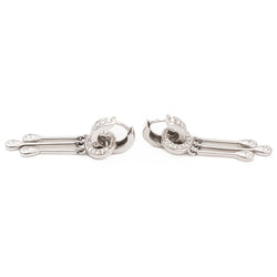 Boucles d'oreilles Pendantes en or blanc et diamants - Castafiore