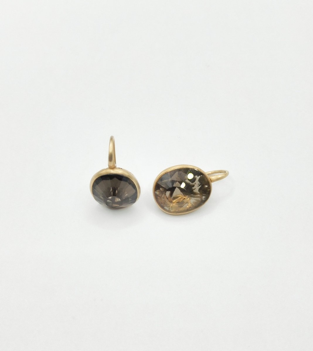 Boucles d'oreilles POMELLATO "Arabesques", en or rose et quartz - Castafiore