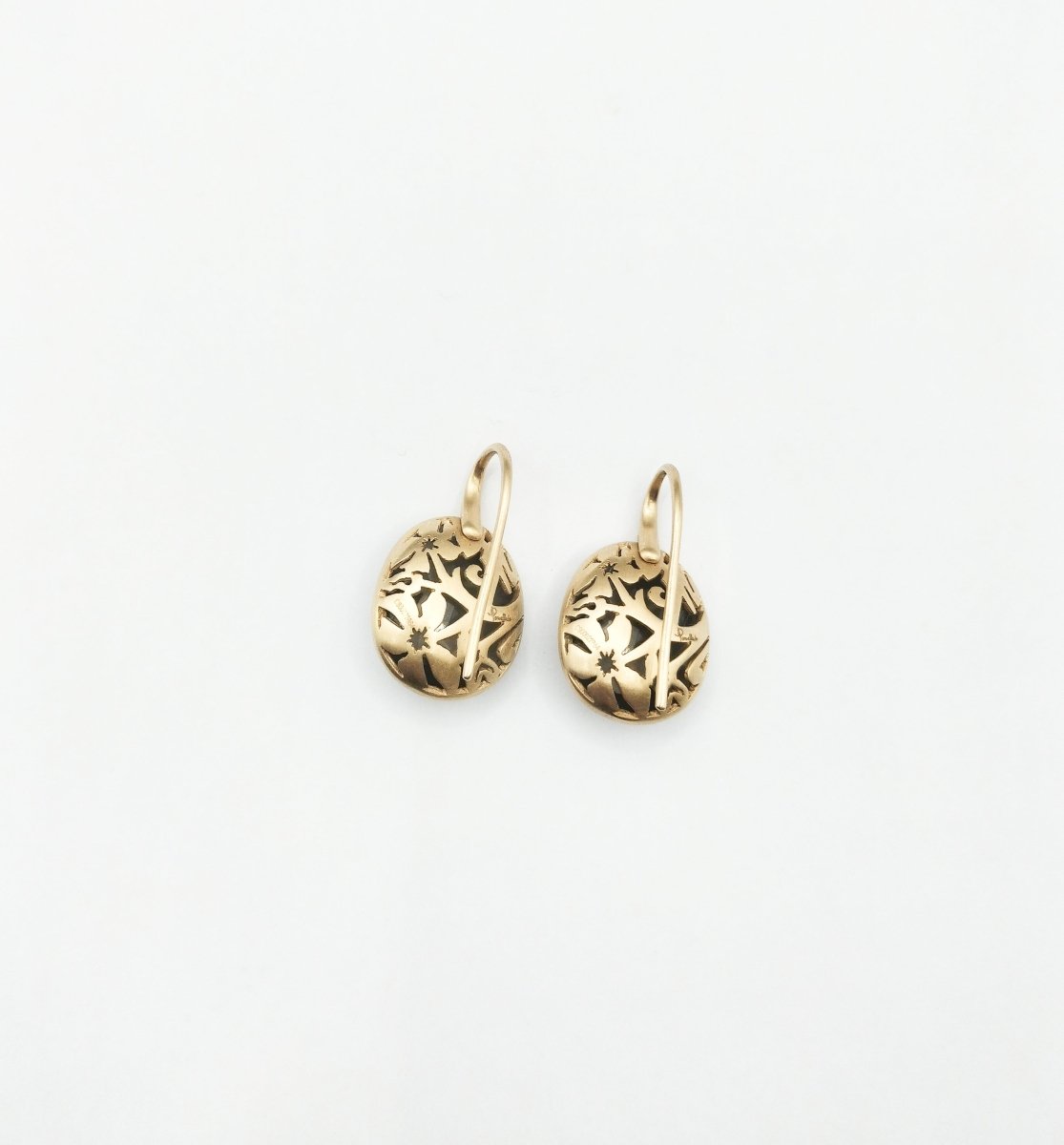 Boucles d'oreilles POMELLATO "Arabesques", en or rose et quartz - Castafiore