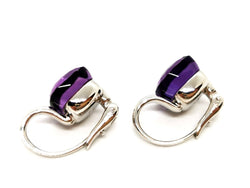 Boucles d'oreilles POMELLATO "Nudo Classic" en or blanc et améthyste - Castafiore